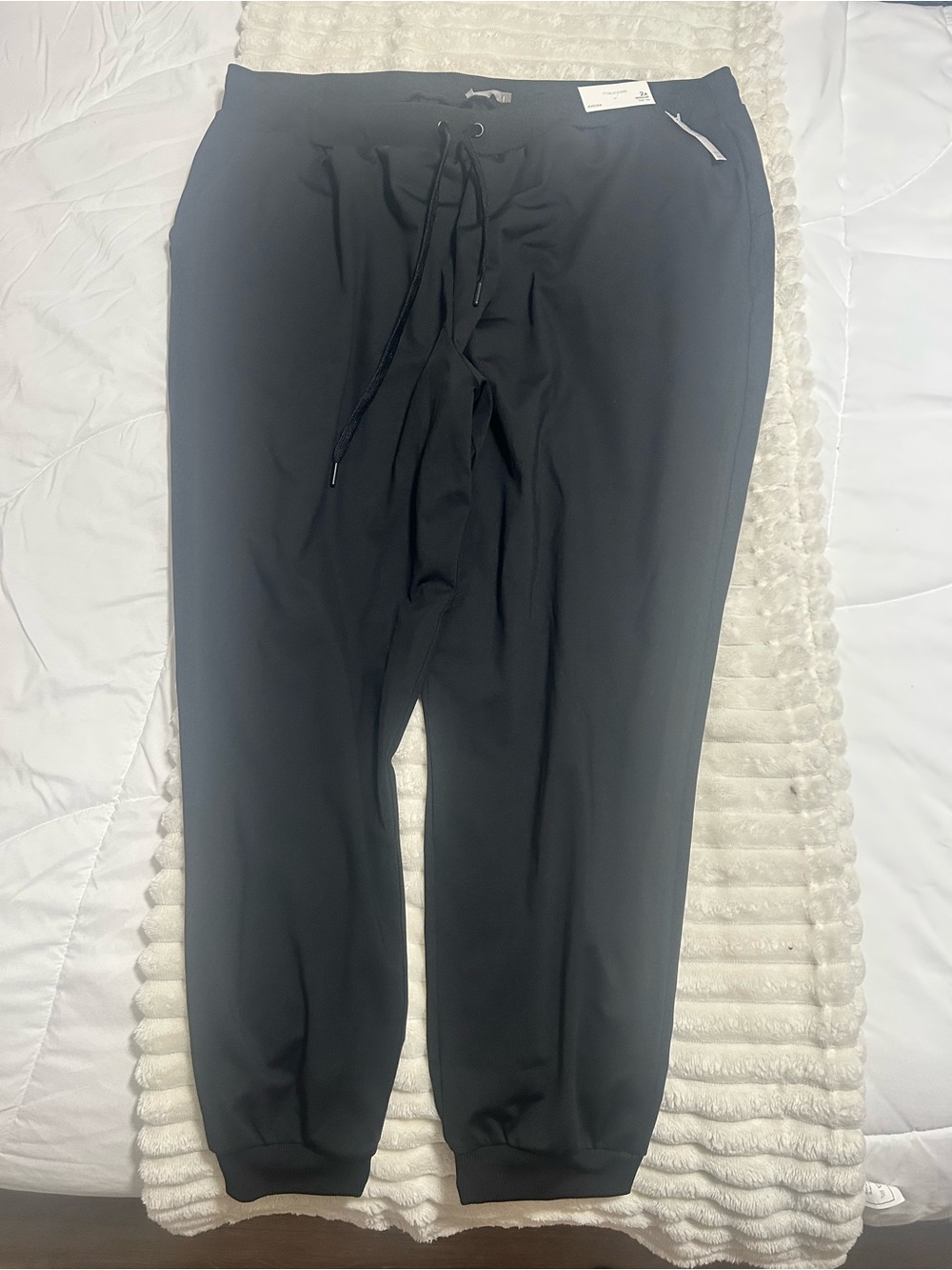 Maurices Women’s Black Drawstring Joggers with Ribbed Cuffs